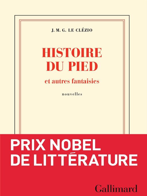 Cover image for Histoire du pied et autres fantaisies